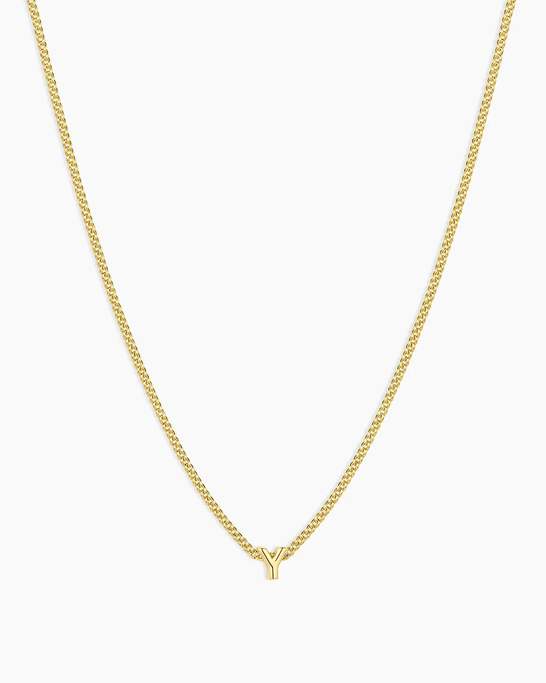 Gold Letter Y Necklace