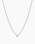 Silver Letter C Necklace
