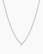 Silver Letter F Necklace