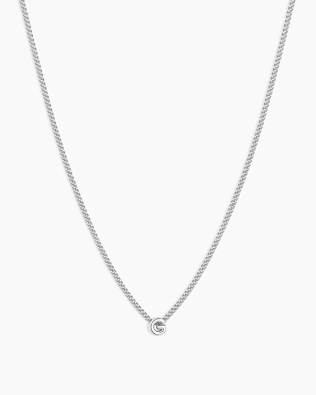 Silver Letter G Necklace