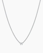 Silver Letter H Necklace