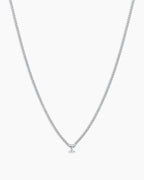 Silver Letter I Necklace
