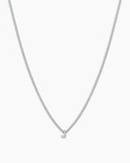 Silver Letter J Necklace