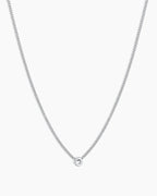 Silver Letter O Necklace