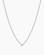 Silver Letter P Necklace