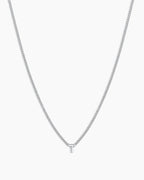 Silver Letter T Necklace