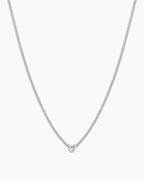 Silver Letter U Necklace