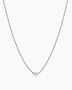 Silver Letter W Necklace