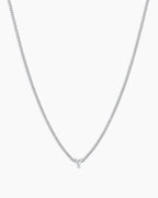 Silver Letter Y Necklace
