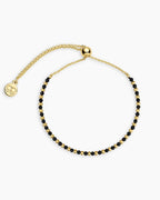 Natural Gemstone Beaded Bracelet - Black Onyx - Protection