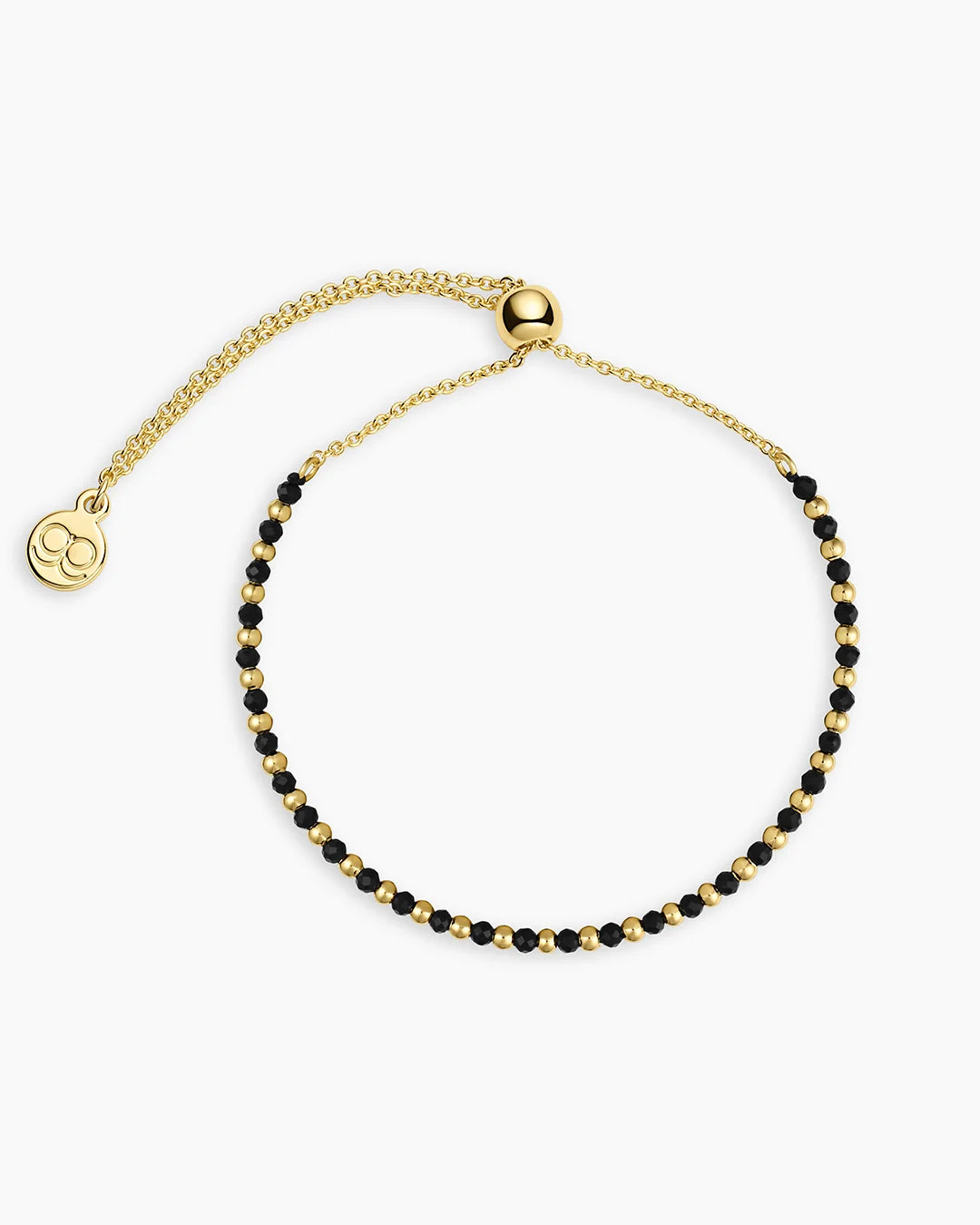 Natural Gemstone Beaded Bracelet - Black Onyx - Protection