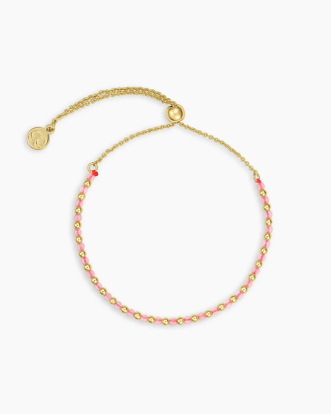 Natural Gemstone Beaded Bracelet - Rose Quartz - Love