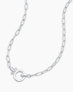 Parker Mini Necklace - Silver Plated chain detail