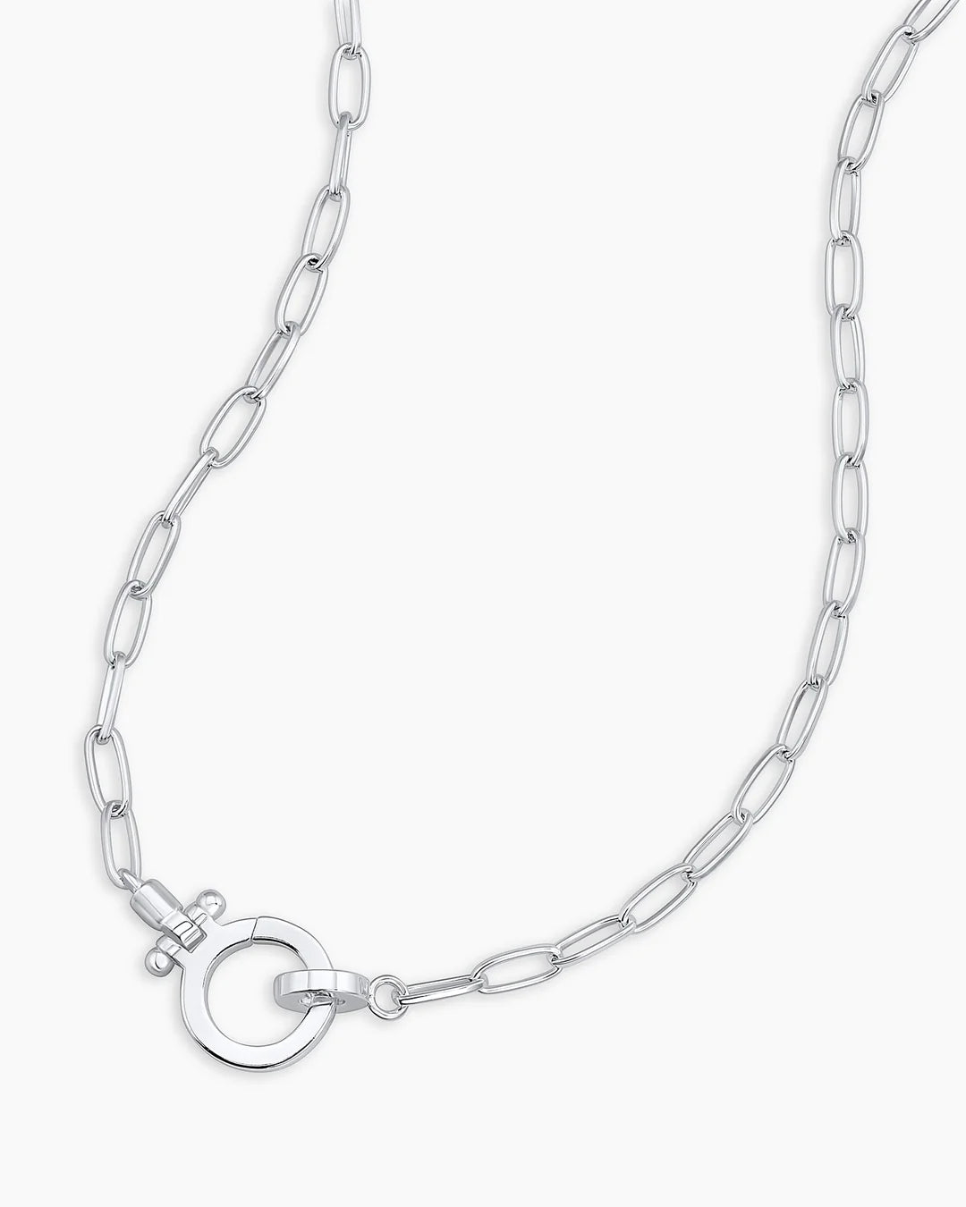 Parker Mini Necklace - Silver Plated chain detail