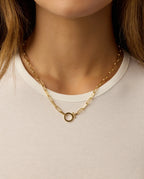 Parker Necklace in Gold - on-model view