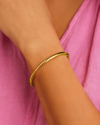 Paseo Cuff in 18K Gold Plated worn on wrist