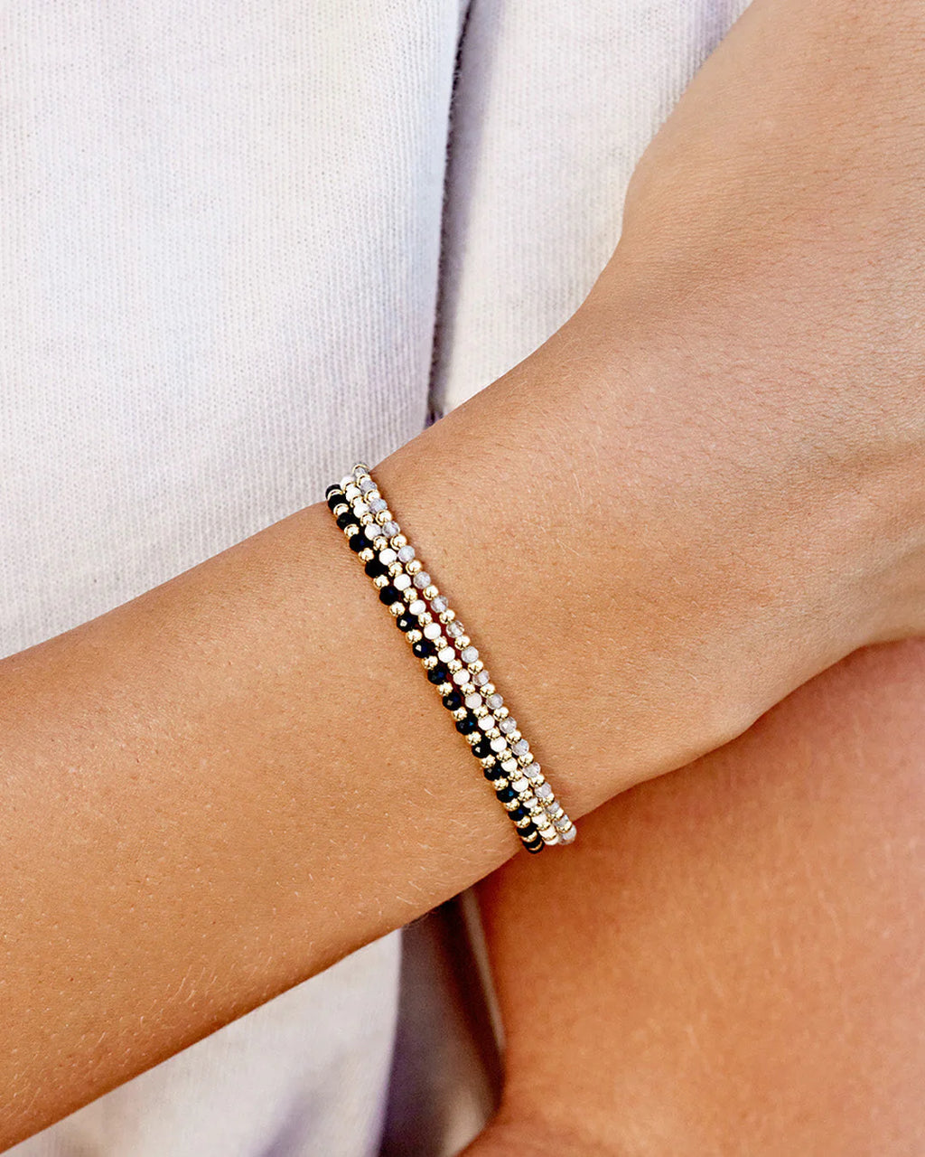 Power Gemstone Brooks Bracelet - Black Onyx - Protection worn on wrist