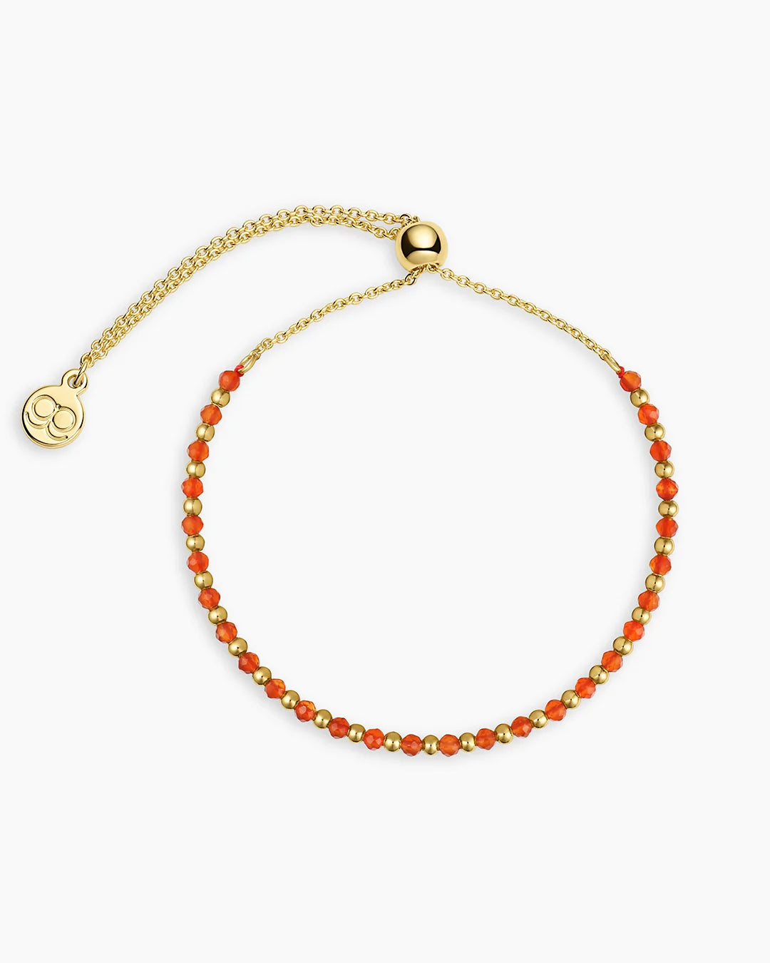 Power Gemstone Brooks Bracelet - Orange Agate - Confidence