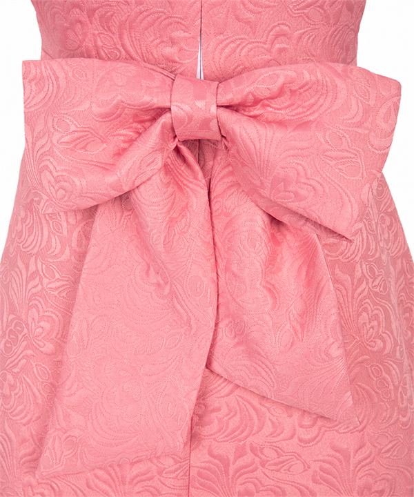 CosNova Rose Court costume textured pink back bow detail