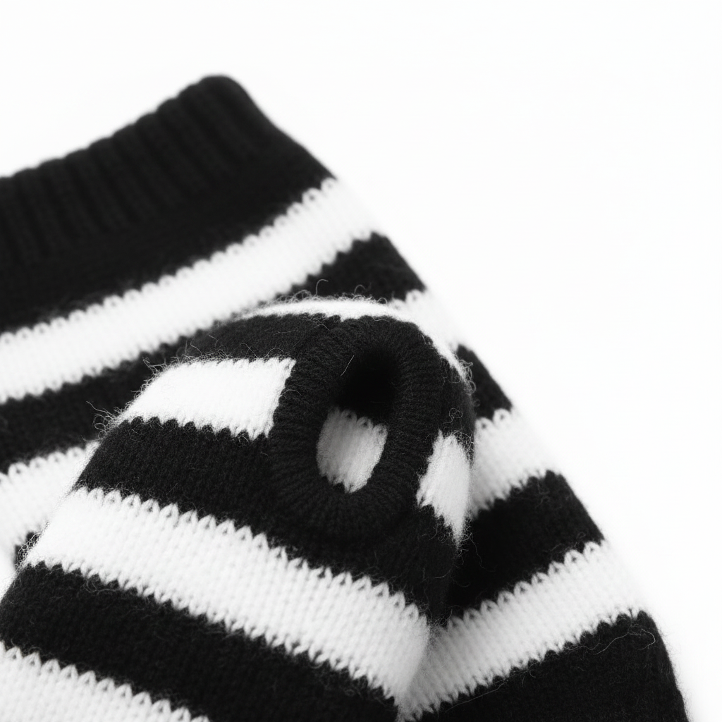 Striped Arm and Leg Warmer Set detail2