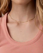 Tatum Necklace in 18K Gold Plated worn
