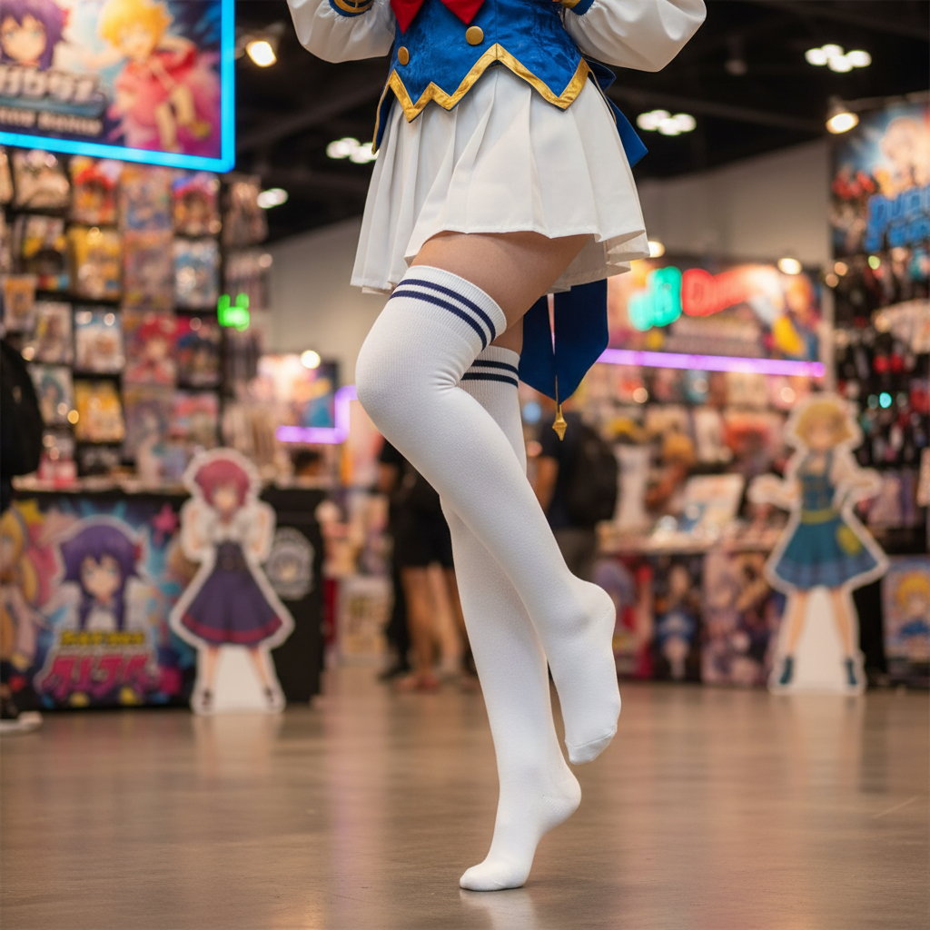 Thigh-High Cosplay Socks model1