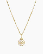 Vintage Zodiac Charm Necklace - Aries featured in 18K Gold Plated