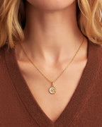 Vintage Zodiac Charm Necklace - Aries worn in 18K Gold Plated