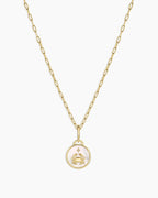 Vintage Zodiac Charm Necklace - Cancer featured in 18K Gold Plated