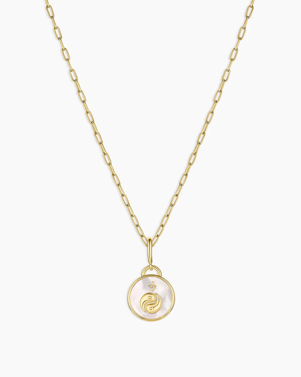 Vintage Zodiac Charm Necklace - Gemini featured in 18K Gold Plated