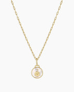 Vintage Zodiac Charm Necklace - Gemini featured in 18K Gold Plated
