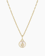 Vintage Zodiac Charm Necklace - Pisces featured in 18K Gold Plated