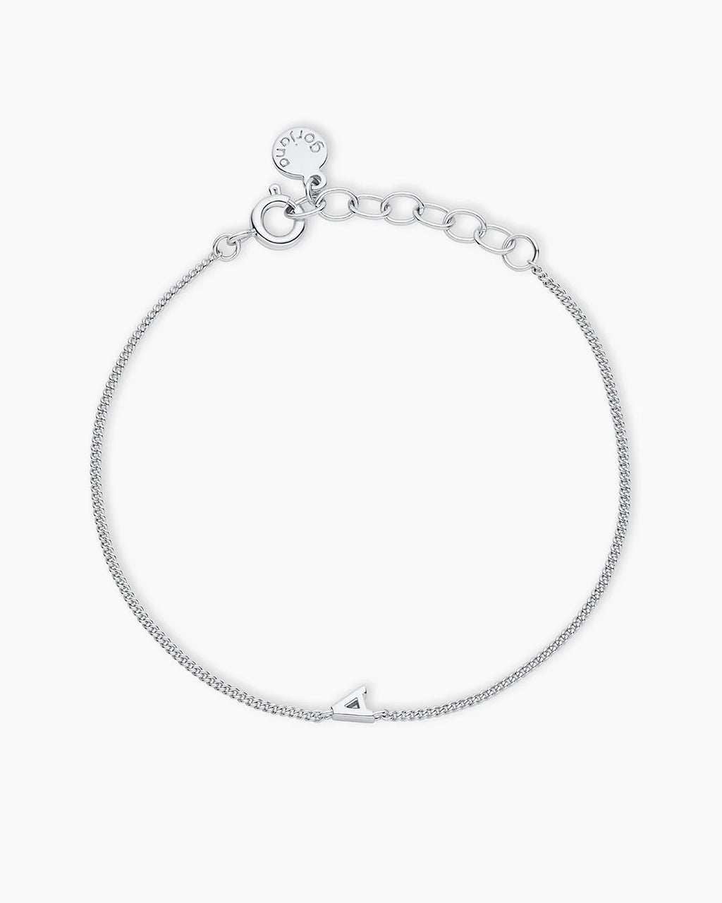 Wilder Mini Alphabet Bracelet - A featured in Silver Plated