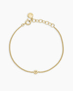 Wilder Mini Alphabet Bracelet - G featured in 18K Gold Plated