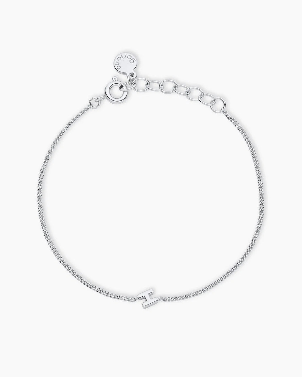 Wilder Mini Alphabet Bracelet - H featured in Silver Plated