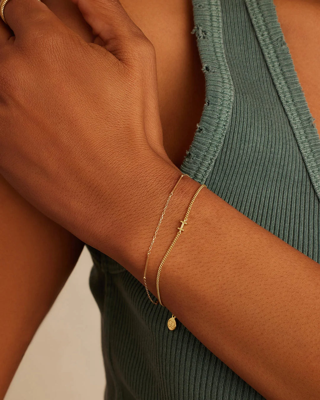 Wilder Mini Alphabet Bracelet - I worn in 18K Gold Plated