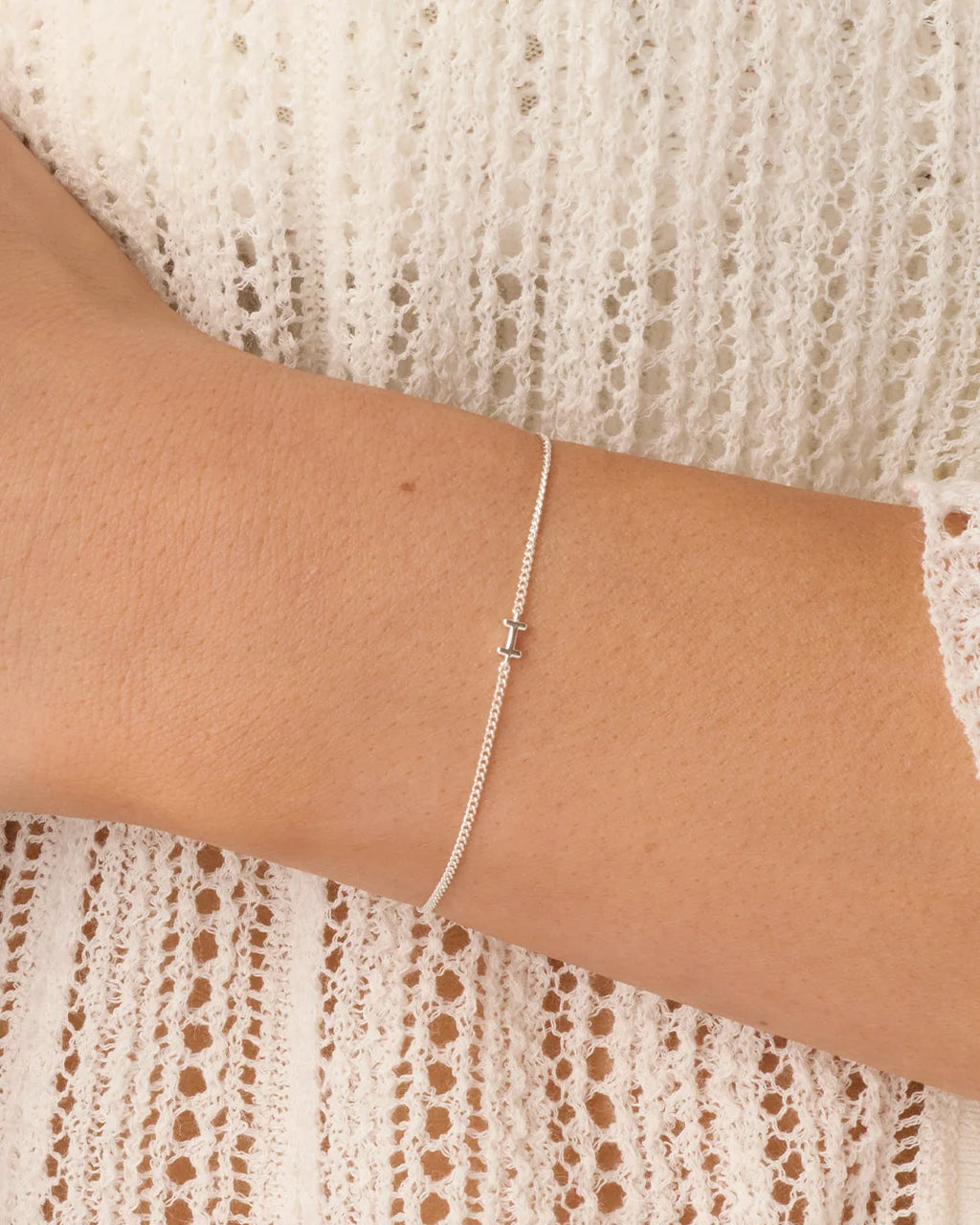 Wilder Mini Alphabet Bracelet - I worn in Silver Plated