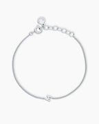 Wilder Mini Alphabet Bracelet - M featured in Silver Plated