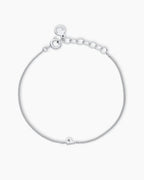 Wilder Mini Alphabet Bracelet - P featured in Silver Plated