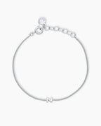 Wilder Mini Alphabet Bracelet - Z featured in Silver Plated