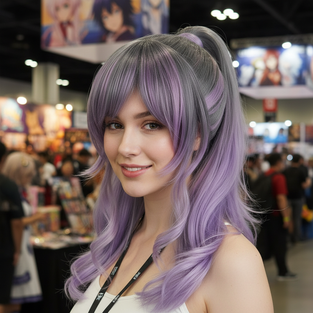 Wolf-Tail Cosplay Wig model1